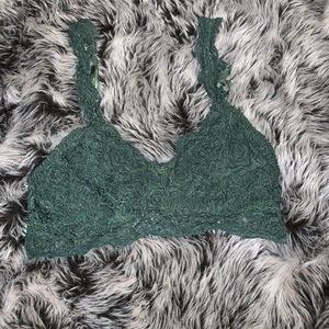 Forest Green Lace Bralette
